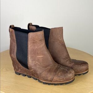 Sorel Joan of Arctic Lea Wedge Ankle Boot Womens 8.5 Snow Winter Outdoors Bootie